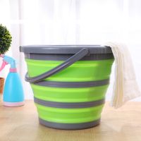 10L New Arrival Silicone Folding Bucket Large Capicity Save Space Washabe Fishing Camping Car Bucket kitchen items Balde Barrel