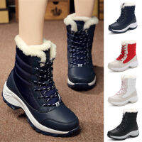 Womens Snow Boots Winter Warm Shoes Outdoor Waterproof Non-slip Plush Casual Shoes Size 35-42