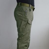 กางเกงคาร์โก้ผู้ชายอ้วนกางเกงยุทธวิธีหลายกระเป๋ายืดหยุ่นทหารเมืองคอมมิวเตอร์5xl ยุทธวิธี