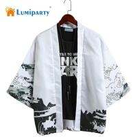 เสื้อคาร์ดิแกน lumiparty Men cardigans เสื้อเชิ้ตแขนยาวลายสัตว์