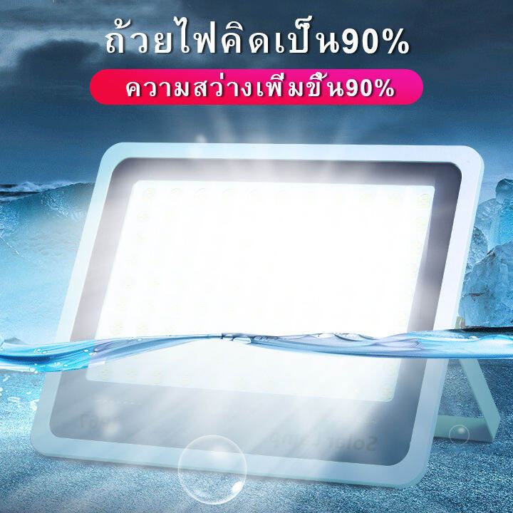 ใหม่-kuchvz-โคมไฟโซล่าเซลล์-ไฟส่องทาง-ไฟติดหน้าบ้าน-ไฟโซล่าริมถนน-ไฟโซล่าเซลล์กันน้ำกันฟ้าผ่า1000w