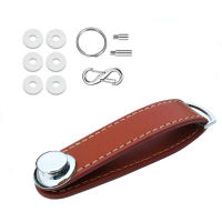 Chain Case Pocket Leather Keychain Housekeeper Holder Organizer Car Bag Pouch