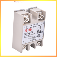 Hassanne Industrial Solid State Relay SSR 40A พร้อมธงป้องกัน SSR-40DA 40A DC CONTROL AC