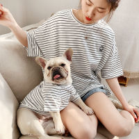 สัตว์เลี้ยงจับคู่เสื้อผ้าสำหรับสุนัขขนาดเล็ก French Bulldog ลายเสื้อสัตว์เลี้ยงเสื้อผ้าสุนัขสำหรับสุนัข Ropa Perro Pug Puppy ชุด-kjhkhjlk