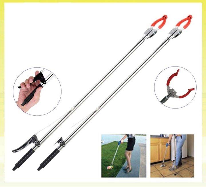 Rubbish picker clipper Pickup Tools with STAINLESS STEEL Handle