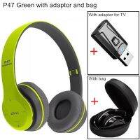 Wireless Headset Stereo Bluetooth Headphones Foldable Earpiece with Earphone Bag Game Helmets USB Adaptor for TV Internet Lesson