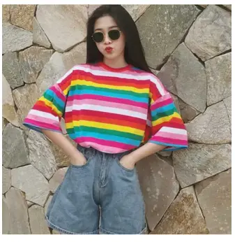 ladies rainbow shirt