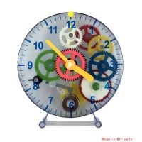 DIY Assembled Clockwork Clock Model Puzzle DIY Toy Clock Mechanical Gear Teaching Clock DIY Electronic Kit