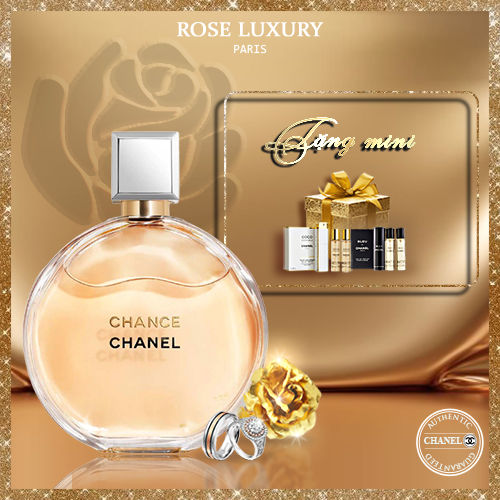 Chanel Chance Eau De Parfum, Nước hoa nữ chanel chance vàng 100ml |  