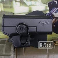 Bogie.1 ซองโพลิเมอร์ Glock19 ซองปืนโพลิเมอร์ สำหรับงานยุทธวิธี ถนัดขวา (สีดำ)