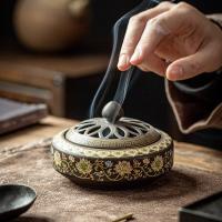 Ceramic Incense Burner Incense Stick Holder Ceramic Incense Ash Catcher Incense Buddhist for Home Decor Yoga Spa Meditation