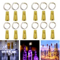 ஐ✸✵ Wine Bottle Lights with Cork 30 LED Fairy Lights Garland Christmas String Light Outdoor Decor Battery Powered Wedding Decoration