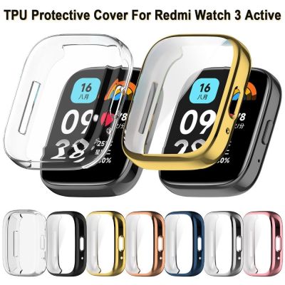 ♚► Pełne obudowa TPU na Redmi Watch 3 aktywne z miękkiego TPU ekran powłoka ochronna zderzak dla Redmi Watch 3 aktywne akcesoria do zegarków