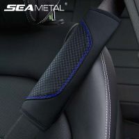 [HOT HOT SHXIUIUOIKLO 113] Soft Car Seat Belt Pad PU Leather Safety Belt Shoulder Cover Breathable Protection Carbon Fiber Texture Universal Seat Belt Pad