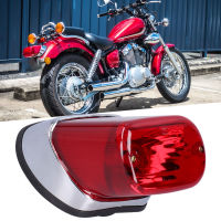 รถจักรยานยนต์ไฟเบรกไฟท้าย ABS สีแดงเปลี่ยนซ่อมเหมาะสำหรับ Yamaha Virago XV250/XV400