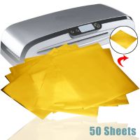 50 Sheets Hot Gold Heat Transfer Foil Paper Laser Printer Foil Papers Art Craft Design Paper A4 8 quot;x12 quot; for Business Cards
