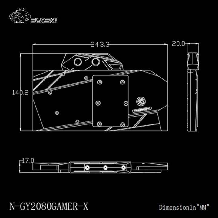 bykski-water-cooling-block-ใช้สำหรับ-galax-geforce-rtx-2080-gamer-ฝาครอบทองแดงหม้อน้ำบล็อก-rgb-light-สนับสนุน-aura-sync