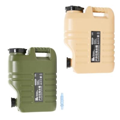 Portable Water Tank Large Storage Tank with Spout Leak-Proof Water Container Carrier for Outdoor Camping Hiking Grilling Drinking Water with Handle clean