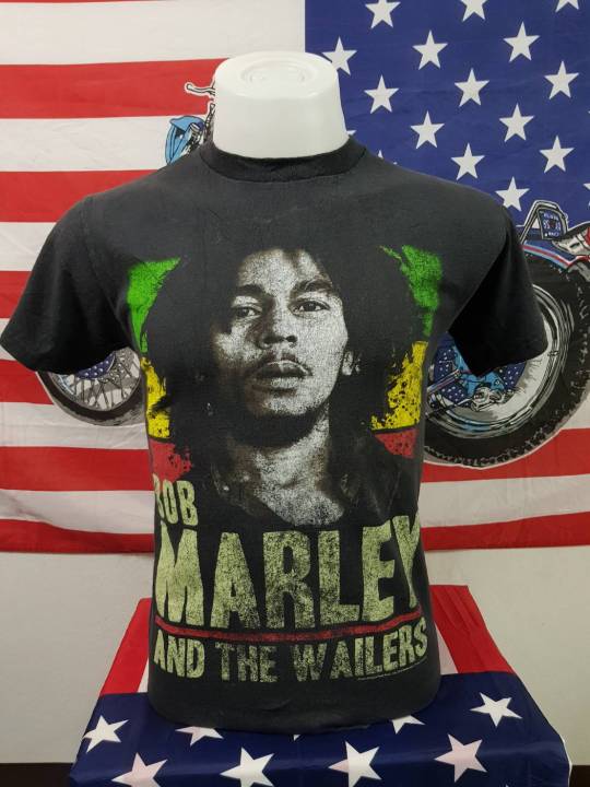 เสื้อยืดวินเทจ-เสื้อยึด-วงดนต-รีแนวเร็กเก้-bob-marley-งานแท้