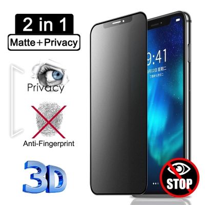 Matte Privacy Screen Protector for IPhone 12 13 Pro Max Mini 8 7 Plus Anti-Spy Tempered Glass for iPhone11 14 PRO XS MAX XR X SE