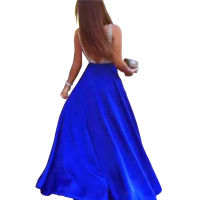 Womens Sequins Sexy Dresses Backless Long Evening Party Dress Sleeveless Elegant Vestidos