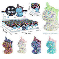แฮนด์เมด DIY จุดเจาะหมีของเล่นตกแต่งยูนิคอร์นกวางเครื่องประดับของเล่นสติ๊กเกอร์เจาะของเล่นที่ทำด้วยมือ