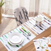 【CC】✖  Placemats Table Kids Tableware Cartoon Dining Disc Coasters Napperon Plate Bar Tapete de lugar