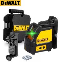 DEWALT สายไขว้การปรับระดับด้วยตนเอง2เส้นเลเซอร์วัดระดับเลเซอร์แสงสีเขียวแนวตั้งแนวนอนพร้อม DW088CG กระเป๋าถือ