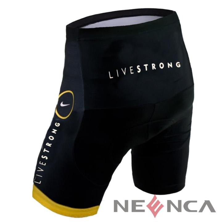 livestrong-กางเกงเสื้อเจอร์ซีย์นักปั่นแขนยาวชุดกีฬาสำหรับปั่นจักรยานเสื้อเจอร์ซีย์นักปั่นพร้อมแผ่น-ชุด