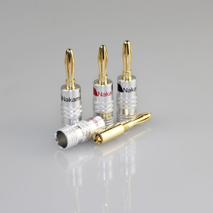 4pcs-banana-connector-4mm-speaker-banana-plugs-24k-copper-gold-plated-4mm-banana-jack-match-with-4mm-binding-post