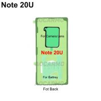 Aocarmo เทปกาวหน้าจอ LCD สำหรับ Samsung Galaxy Note 20แบบทั้งชุดพิเศษด้านหลังภาพกรอบเลนส์กล้องถ่ายรูปกาวสติ๊กเกอร์