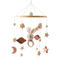 Baby Cloud Rattles Crib Mobiles Toys 0-12 Months Bell Musical Box Newborn Bed Bell Toddler Rattles Carousel For Musical Toy Gift Flash Cards Flash Car
