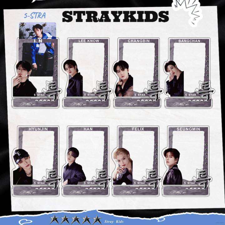 straykids-acrylic-stand-figure-5-star-picture-frame-photocard-store-sign-display