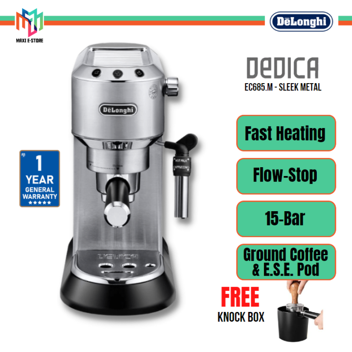 [FREE KnockBox] Delonghi EC685.M Coffee Machine Pump Espresso EC685M