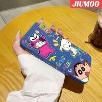 JIUMOO เคส M10s A20 A30ปลอกสำหรับ Samsung ลายการ์ตูนสีเทียนชินจังเคสโทรศัพท์ดีไซน์ใหม่บางสุดสร้างสรรค์ปกป้องขอบสี่เหลี่ยมกรอบปลอกซิลิโคนนิ่มเคสกันกระแทก