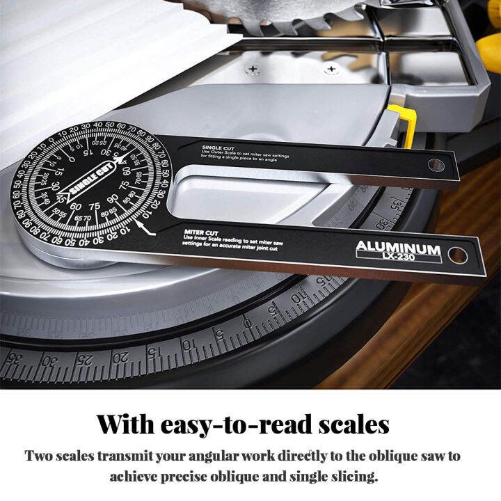Angle Gauge Miter Saw Protractor Alloy Precision Trim Angle Finder