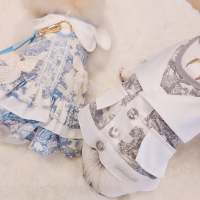 Glitter Pooch Harness ชุดรัดอก สายจูง เสื้อผ้า สุนัข, หมา, แมว, สัตว์เลี้ยง พร้อม สายจูง รุ่น Maiden Romance