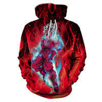 Dragon Balls Goku 3D ผู้ชายเด็ก Hoodie อะนิเมะการ์ตูนแฟชั่นกีฬาผู้ชายและผู้หญิง Hoodie