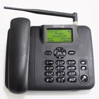 โทรศัพท์ไร้สายสำหรับผู้สูงอายุระบบ GSM รองรับซิมการ์ดแบบคงที่โทรศัพท์ตั้งโต๊ะสำนักงานบ้านโทรศัพท์มือถือไวร์เลส