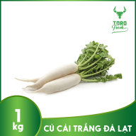 RAU CỦ ĐÀ LẠT Củ cải trắng Đà Lạt - Hộp 1kg - TORO FRESH - Giao Ngay Tại thumbnail