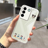 เคส Vivo V27 5G V29เคส V27Pro 5G Y17S V23 V27E Y36 Y36 5G Y27 5G น่ารักมิกกี้น่ารัก Familly นุ่มเคสโทรศัพท์เลนส์รวมทุกอย่างป้องกันเฟรมเลนส์ชุบถอดออกได้ฝาหลังแบบใส