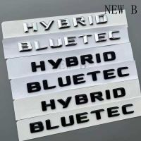 【2NEW - B】ABS ตัวอักษร Hybrid BLUETEC สัญลักษณ์ Trunk ด้านข้าง Fender Badge ป้าย Decal รถ Refitted สติกเกอร์โลโก้สำหรับ Benz