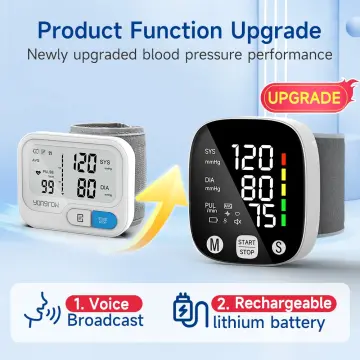 Automatic Wrist Digital Blood Pressure Monitor Tonometer Meter for
