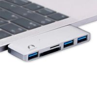 ของเล่นสโนว์คิดส์ USB C ฮับต่อพ่วง USB 3.0พร้อมตัวอ่าน SD TF สำหรับ MacBook Pro/ Air Type-C Hub 12 "13" 15"