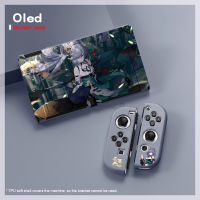 2021ที่มีสีสันสำหรับ Nintendo สวิทช์ OLED เคสเชลล์ปกน่ารักการ์ตูน Soft TPU กรณีผิวสำหรับสวิทช์ Oled อุปกรณ์เสริม