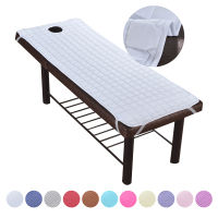 Soft Polyester Massage Table Bed Sheet Elastic SPA Treatment Cover For Relaxation Forepart Hole Bedding Article Salon Couch