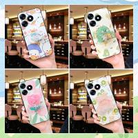 Shockproof Silicone Phone Case For Tecno Spark10 4G/K15K New Arrival Waterproof foothold Back Cover glisten cartoon TPU