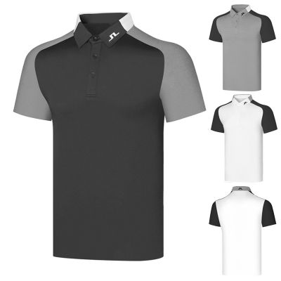 J.LINDEBERG ANEW Odyssey G4 PING1 Malbon Master Bunny✻㍿  Summer new golf clothing mens short-sleeved T-shirt POLO shirt GOLF ball clothing sports quick-drying breathable top