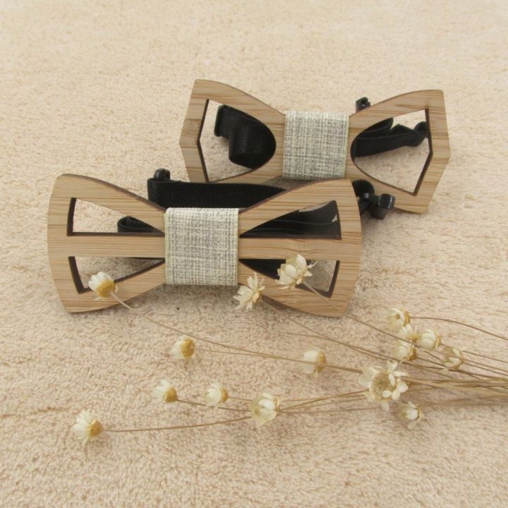 children-kids-boys-bow-tie-bamboo-wooden-ties-for-wedding-pre-party-tied-clip-child-neck-bow-ties