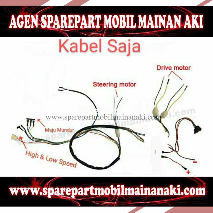 Kabel Rangkaian 7pin Kabel Saja Mobil Mainan Aki Anak | Lazada Indonesia